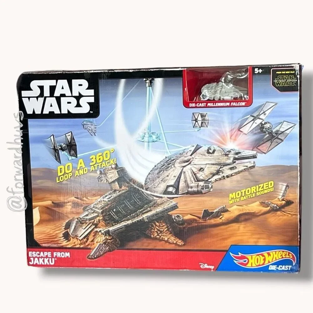 Hot Wheels Star Wars Escape from Jakku Play Set – Factory Sealed